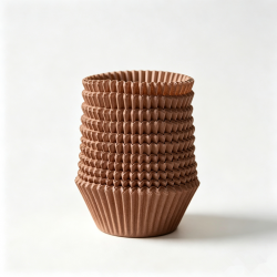 Xandory Muffin Liners, Grease-Proof  Paper Cupcake Baking Cups 100 Count- Brown